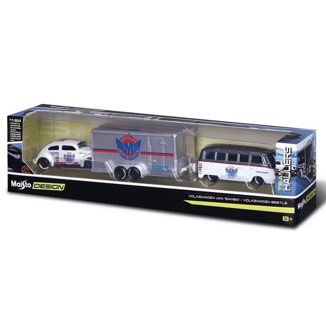 Maisto 1/64 Design Series Racing Team Trailer and Vehicle Set