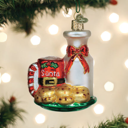 Santa's Milk &amp; Cookies Ornament
