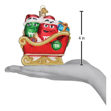 M&amp;M'S In Sleigh Ornament