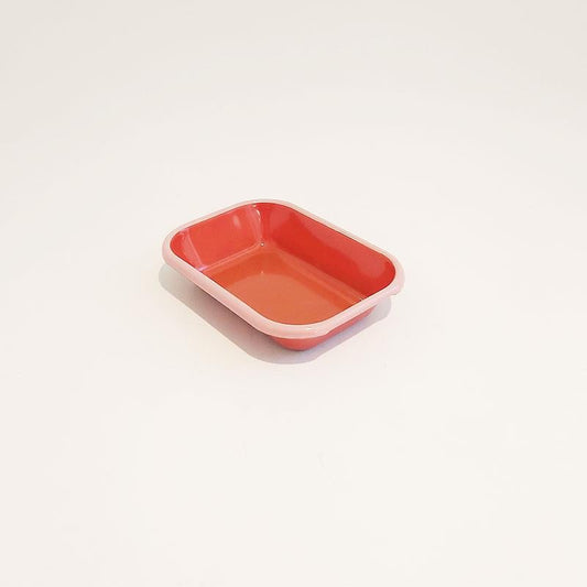 Enamel Appetizer Plate Tile 17 x 12 cm