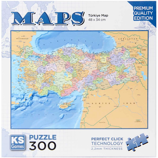 KS Games Türkiye Map Puzzle 300 Pieces