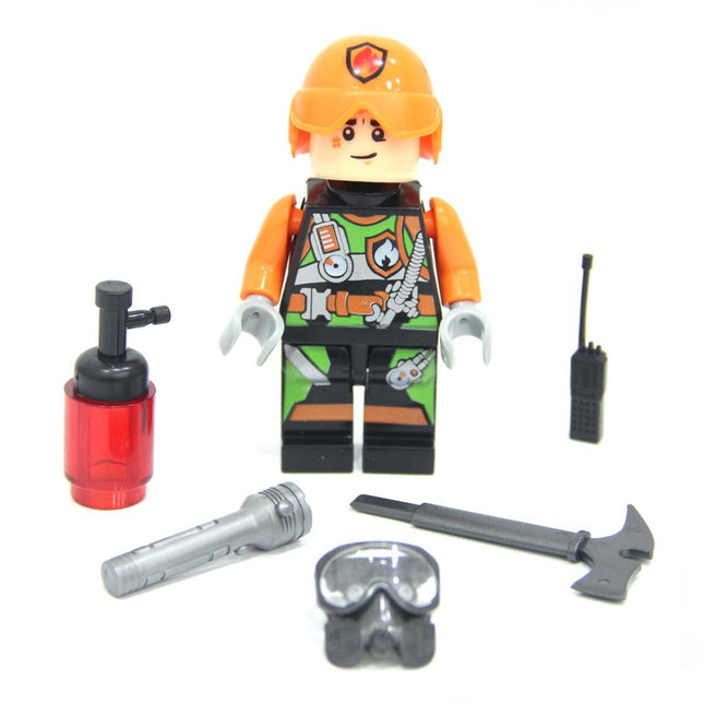 Firefighter Figure Lego Set with Accessories