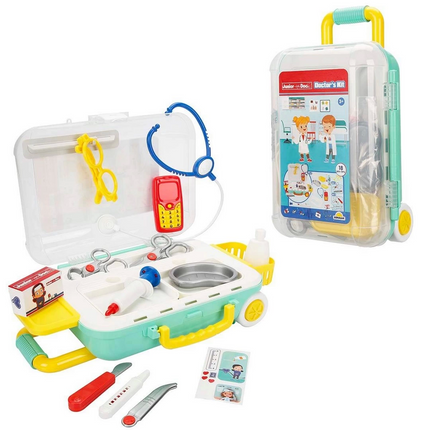 Junior Doctor Trolley Suitcase Doctor Set 18 Pieces