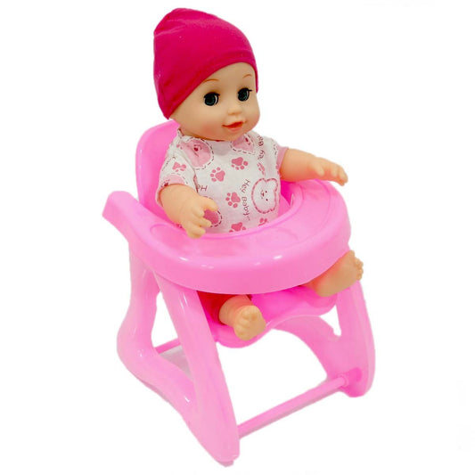 Maide Baby Wetting Her Bed in Her High Chair