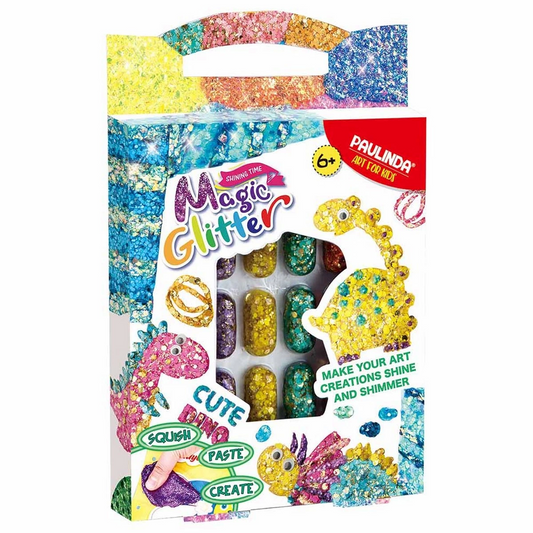 Paulinda Magic Glitter Cute Dino Hobby Set 12x5 ml S00095579