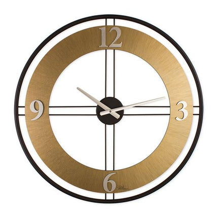 REGAL Modern Ferforje Gold Duvar Saati 62 Cm | Sessiz Mekanizma