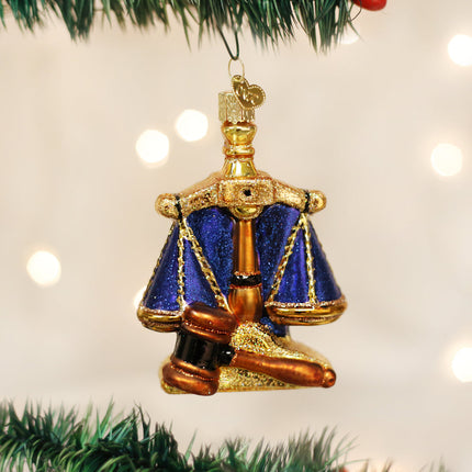 Scales of Justice Ornament