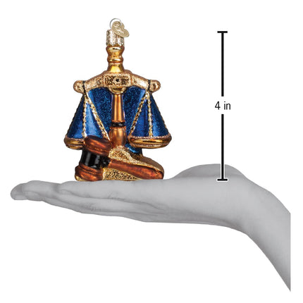 Scales of Justice Ornament