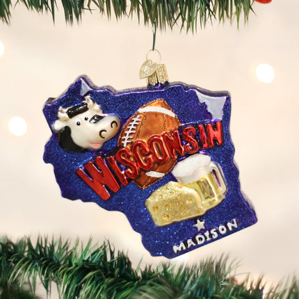 State of Wisconsin Ornament