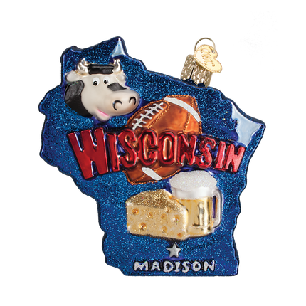 State of Wisconsin Ornament
