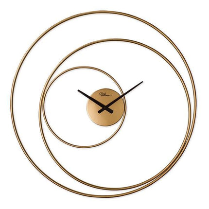 Regal Gold Renk Metal Duvar Saati 75 Cm | Orbit Minimalist Tasarım