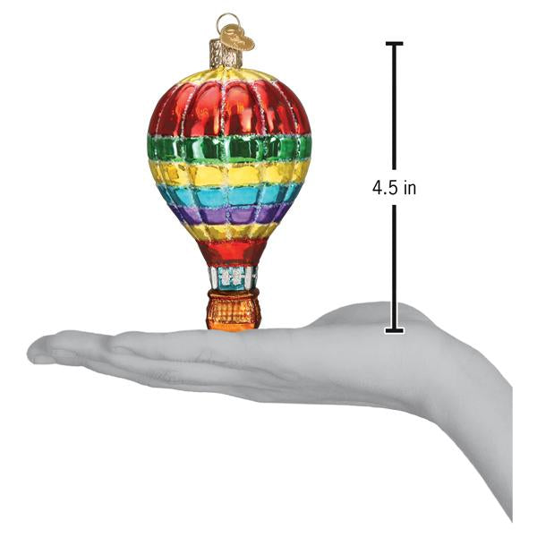 Vibrant Hot Air Balloon Ornament