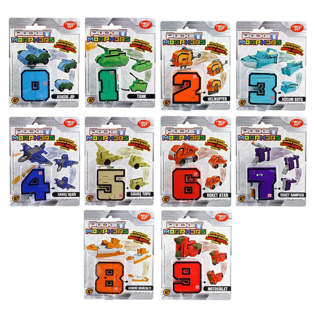 Pocket Morphers Transforming Numbers