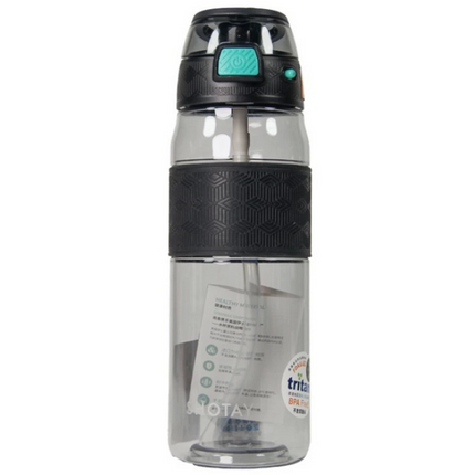 Shotay Transparent Lid Striped Tritan Water Bottle 800 ml
