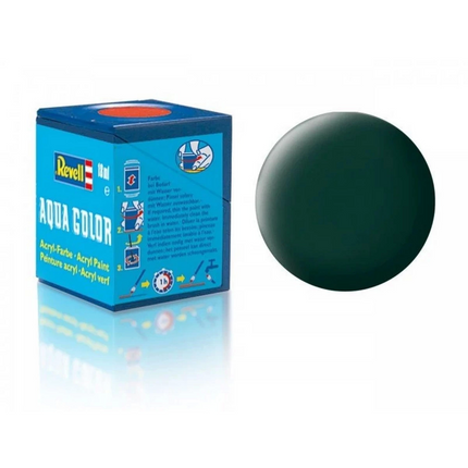 Aqua Color Black Green - Matte Paint - 18 ml
