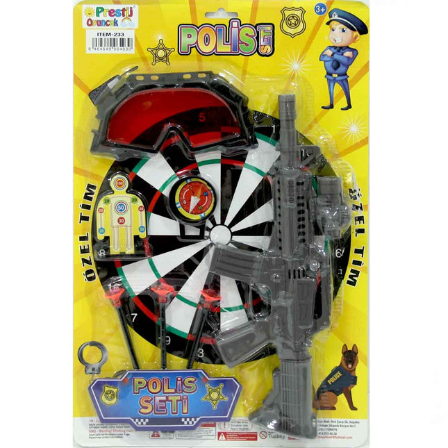 Cartela Special Team Police Set with Glasses and Rifle