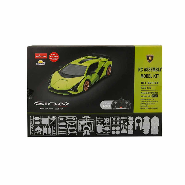 1:18 Lamborghini Sian FKP 37 Remote Control Model Vehicle Assembly Kit