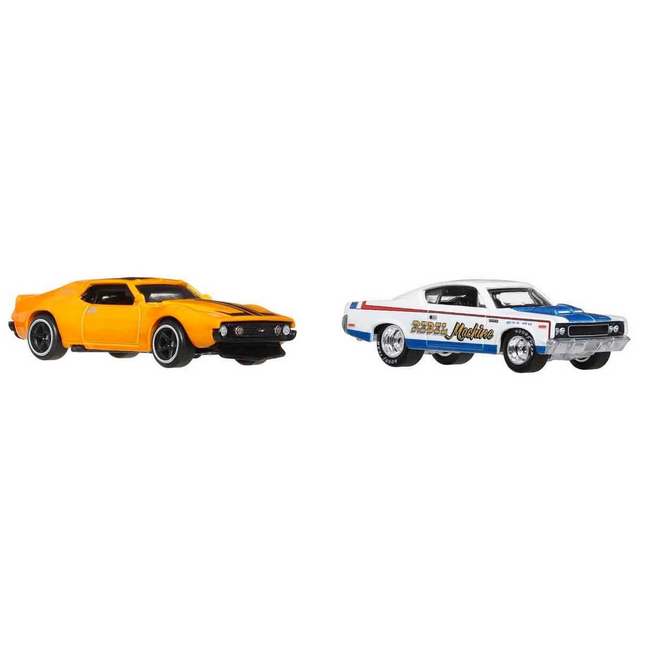 1:64 Hot Wheels Premium Car Culture 2-pack 71 Amc Javelin And Amc Rebel Machine