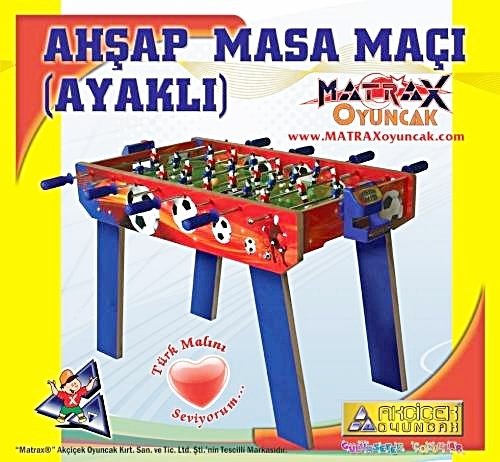 Wooden Leg Table Match Foosball