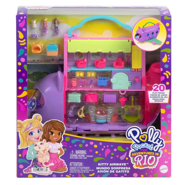 Polly Pocket Little Cat Airlines Playset