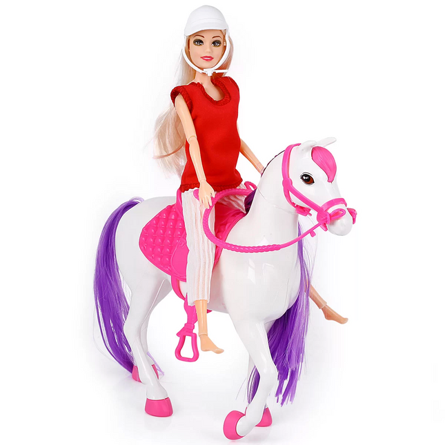 Jasmine Horse Baby White-Pink