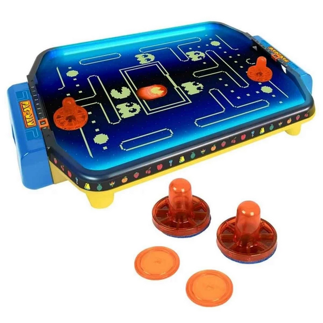 Pac-Man Arcade Desktop Air Hockey with Lights
