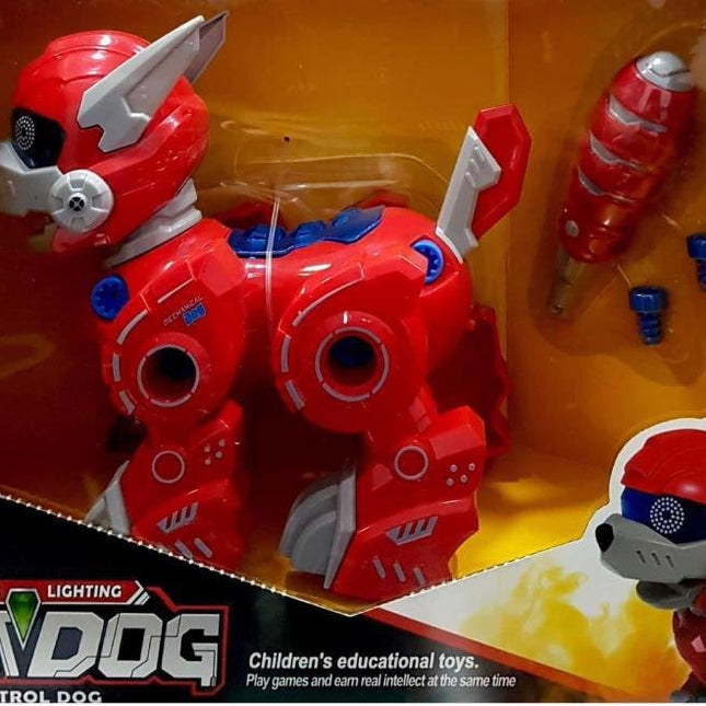 Walking Robot Dog with Lights, Sounds, Battery Powered, Plug and Play