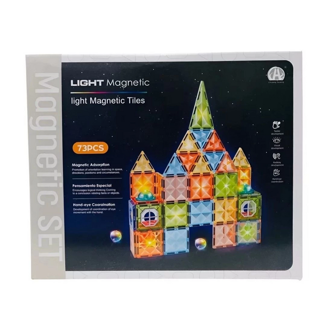 Magnetic Tiles Light Version 73 Pieces