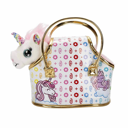 Cutekins Plush Unicorn Lou Lou with Carrying Bag