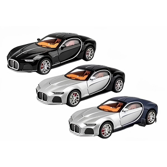Metal Bugatti Car with Sound and Lights