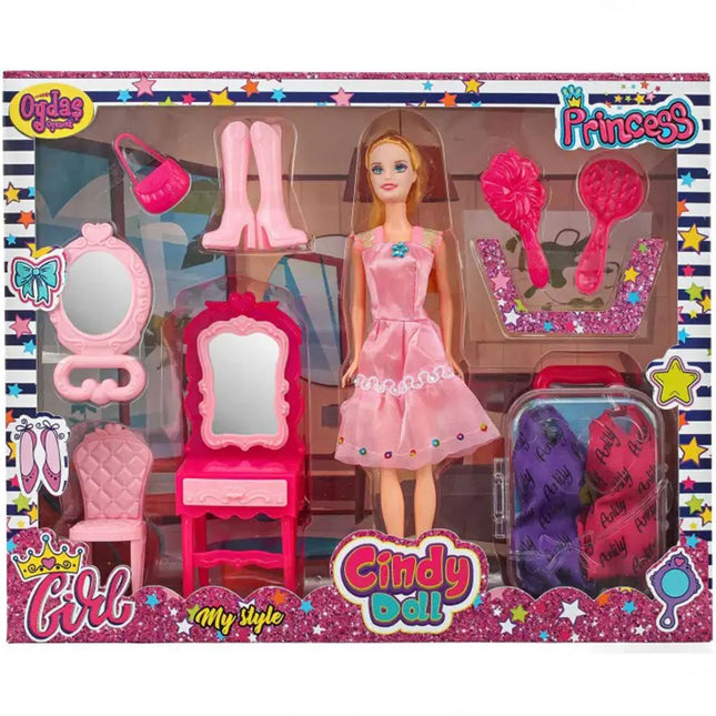 Cindy Doll Beauty Set and Suitcase 02454
