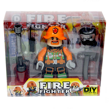 Firefighter Figure Lego Set with Accessories