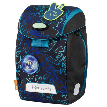 Illuminated Herlitz Black Blue School Bag