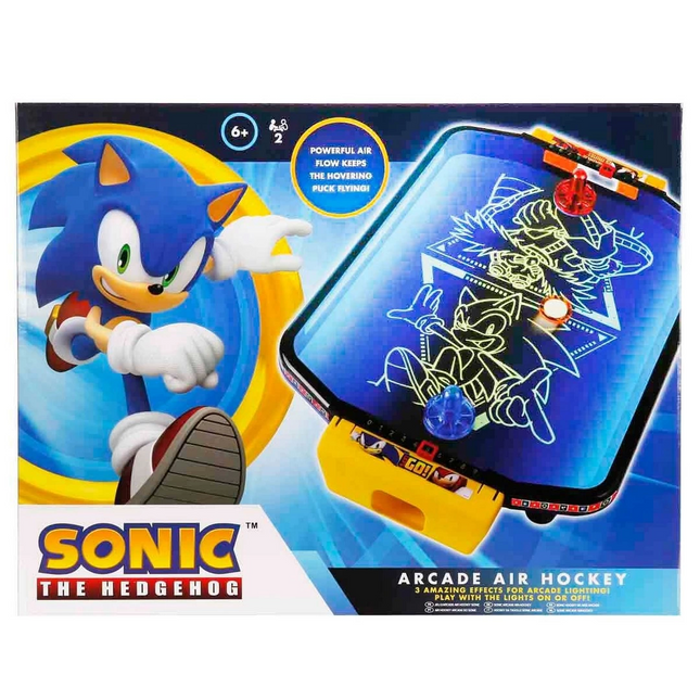 Sonic Arcade Desktop Air Hockey with Lights