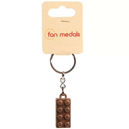 Fan Medals Metal Brick Keychain