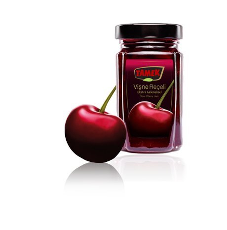 2-PACK TAMEK EXTRA TRADITIONAL CHERRY JAM - TAMEK TRADITIONAL TURKISH SOUR CHERRY JAM - 380 G / 13.4 OZ