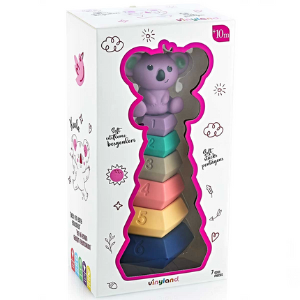 Vinyl and Soft Pentagonal Rings Koala 7-Piece Set 661884