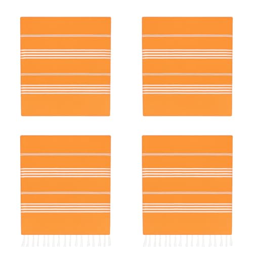 HAVLULAND Turkish Beach Towels Oversized, Quick-Dry & Sand-Free | Lightweight, Absorbent Bath Towels for Travel, Pool, Vacation & Beach | 40” x 72” Bulk Set