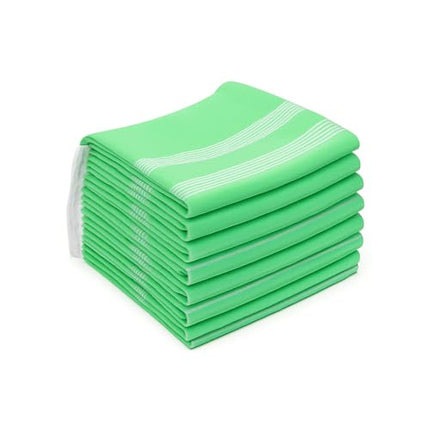 HAVLULAND Turkish Beach Towels Oversized -100% Turkish Cotton Super Soft Lightweight - Absorbent and Quick Drying Bath Towel - Sand Free Beach Towel - Turkish Towels for Adults (Green, 6 Pack)