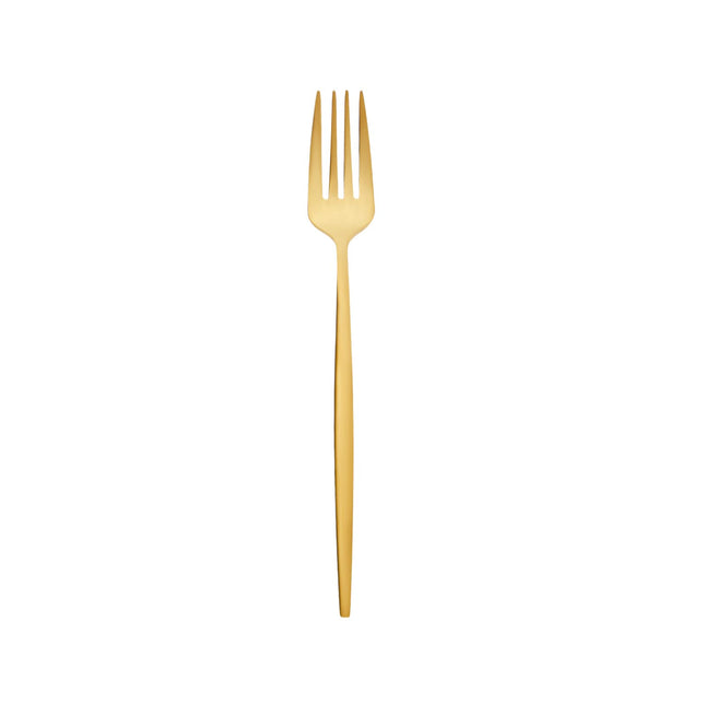 Karaca Orion Gold 30-Piece Cutlery Set, Knives, Forks, Spoons, Cake Forks, Stainless Steel, Cutlery, Table Cutlery Set, Healthy and Hygienic, Modern Design