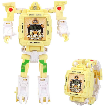 Transformable Robot Clock Game Console