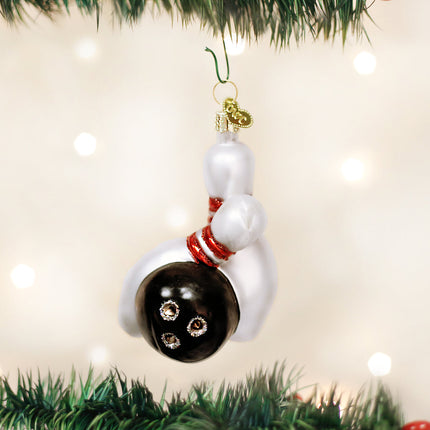 Bowling Ball &amp; Pins Ornament