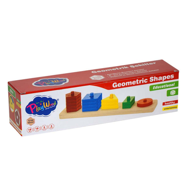 Boxed Wooden Geometric Shapes