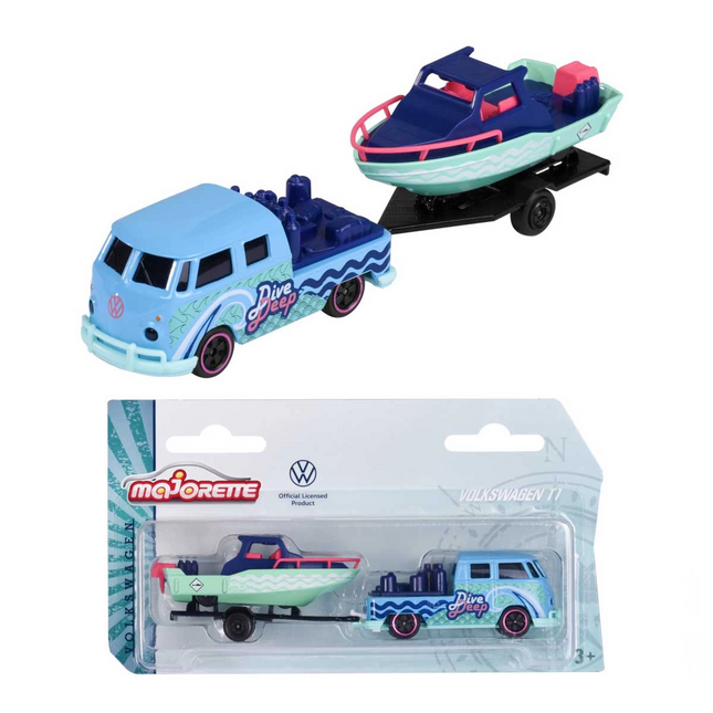 Volkswagen The Originals Model Cars with Majorette Trailer