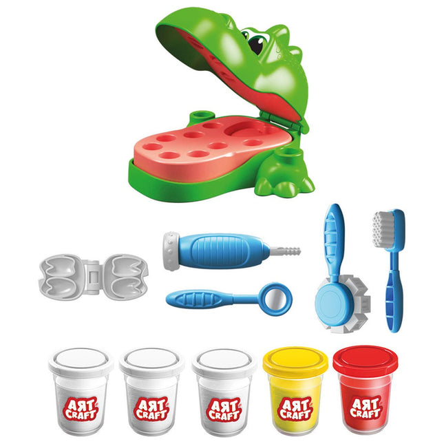 Art Craft Dino Dentist Dough Set