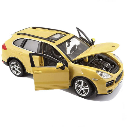 Bburago 1:24 Porsche Cayenne Turbo Plus Yellow Model Car