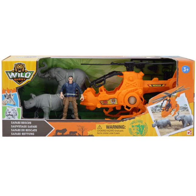 Wild Quest Safari Animal Rescue Playset