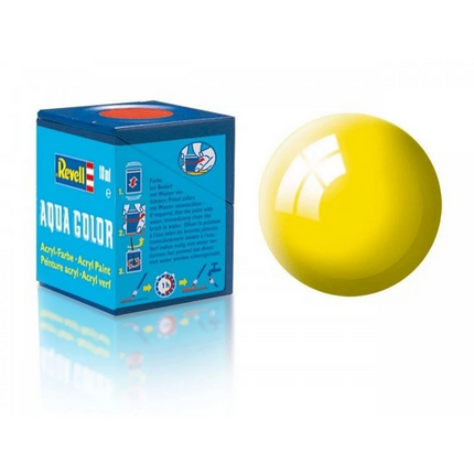 Aqua Color Yellow - Gloss Paint - 18 ml