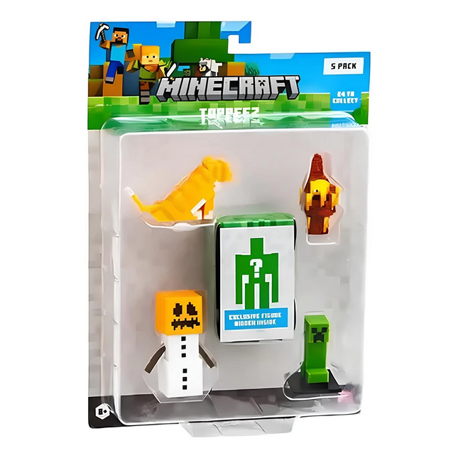 Minecraft 3D Figure Toppeez 5-Pack