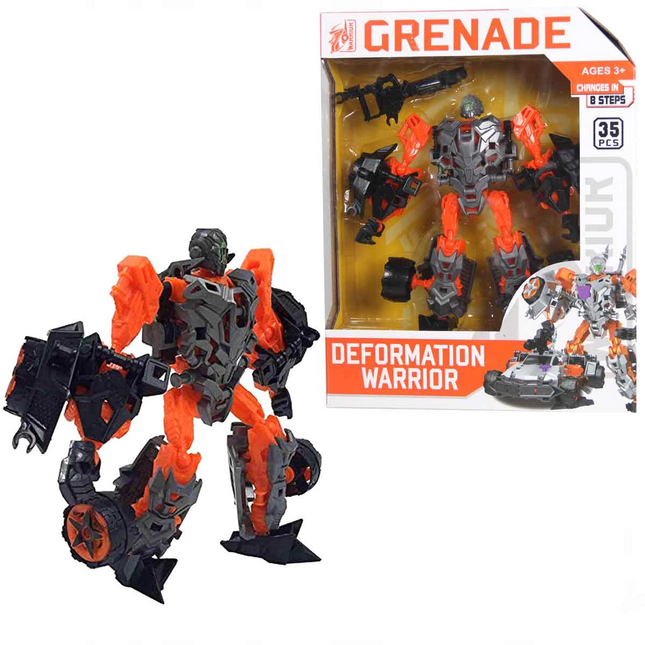 Deformation Warrior Robot Transforming Car